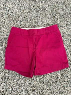 J. Crew Bright Fuchsia Cotton Bermuda Shorts